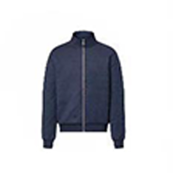 lv louis vuitton monogram embossed zip up track jacket